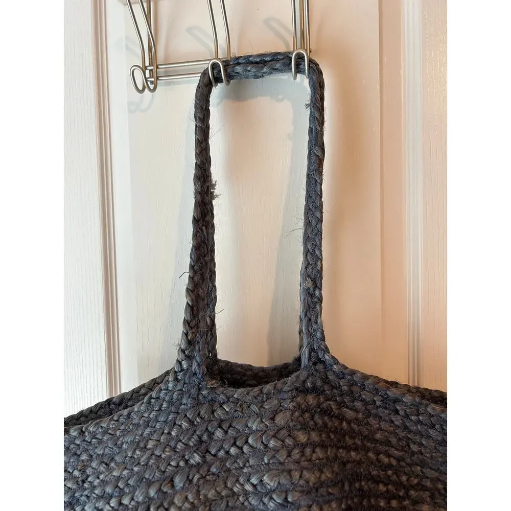 Very Large Free People Tote Navy and Tan
